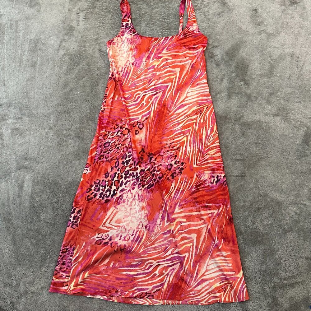 Natori Satin Slip Dress Nightgown XS Maxi Long Sleepwear